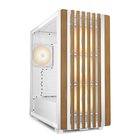 Sharkoon REBEL C70G RGB Full Tower Bianco, Legno