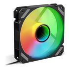 Sharkoon SHARK Mirror PWM RGB Case per computer Ventilatore 12 cm Nero 1 pz