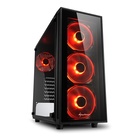 Sharkoon TG4 Mid Tower LED ROSSO