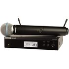 Shure BLX24R/B58 UHF - Sistema microfono wireless per chiesa, karaoke, canto – 14 ore di durata della batteria, portata 100 m