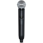 Shure GLXD2+/SM58 Trasmettitore wireless portatile con capsula microfonica vocale SM58 e batteria SB904, da utilizzare con i sistemi di microfoni wireless GLX-D+