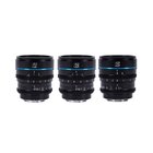 SIRUI Set Night Walker t/1.2 S35 Cine Fuji X (24mm, 35mm, 55mm) - Nero