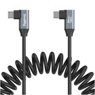 SmallRig Cavo dati USB-C spiralato (angolato) a USB-C (angolato) 35 cm 20 Gbps PD100W