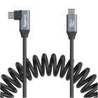 SmallRig Cavo dati USB-C spiralato (dritto) a USB-C (angolato) 35 cm 20 Gbps PD100W