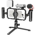 SmallRig Kit video all-in-one per creatori di smartphone con sistema audio e illuminazione Full Quick Pro Edition