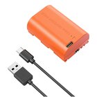 SmallRig LP-E6P 2520mAh con porta USB Type-C - Arancione