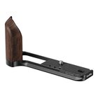 SmallRig Piastra di montaggio a L con impugnatura in legno per FUJIFILM GFX100RF Nero