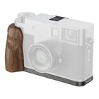 SmallRig Piastra di montaggio a L con impugnatura in legno per FUJIFILM X half Charcoal Silver
