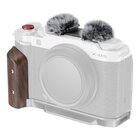SmallRig Piastra di montaggio a L con impugnatura in legno per FUJIFILM X-M5 Argento