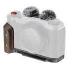 SmallRig Piastra di montaggio a L con impugnatura in legno per FUJIFILM X-M5 Nero