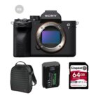 Sony Alpha 7 IV Body + Zaino + NP-FZ100 Premium + SD 64GB V90 300MB