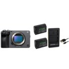 Sony FX3-A Full-Frame Cinema Camera + 2 Batterie FZ100 da 2250 mAh + Doppio Caricabatterie