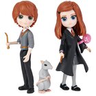 Spin Master Wizarding World Set Amicizia Ron e Ginny Weasley con mascotte, bambole articolate 7.5cm