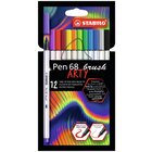 STABILO Pen 68 Brush ARTY Marcatore Multicolore 12 pz