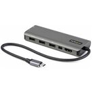 STARTECH Adattatore multiporta USB-C a HDMI o Mini DisplayPort 4K 60Hz - Mini Dock USB Type C - Convertitore USB C con HUB USB a 4 porte e 100W Power Delivery - 10 Gbps - Cavo integrato da 12 cm