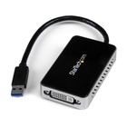 STARTECH Adattatore Scheda Video Esterna USB 3.0 a DVI con Hub USB