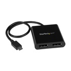 STARTECH Adattatore Splitter MST Hub - USB-C a 2 porte DisplayPort Multi-Monitor