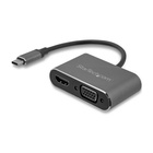 STARTECH Adattatore USB-C a VGA + HDMI 2 in 1 4K 30Hz Grigio