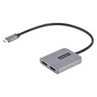 STARTECH Adattatore USB-C HDMI - USB C HUB MST a Doppio HDMI 4K 60Hz - Convertitore USB Type-C a Multi Monitor HDMI per Notebook con cavo da 30 cm - Splitter HDMI / Hub HDMI Multi-Stream Trasport