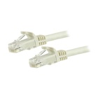 STARTECH Cavo patch CAT6 da 7,5 m - Filo di rame al 100% - Connettore antistrappo - Bianco