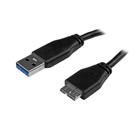 STARTECH Cavo USB 3.0 Tipo A a Micro B slim - Connettore USB3.0 A a Micro B slim ad alta velocità M/M - 3m