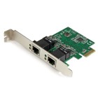 STARTECH Adattatore Scheda di Rete Ethernet Gigabit PCI express PCIe NIC a 2 porte RJ45 da 1 Gbps