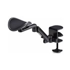 STARTECH .com Bracciolo regolabile per scrivania, supporto ergonomico per braccio/gomito, rotazione di 360 gradi, installazione a morsetto/ senza trapano, nero