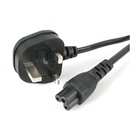STARTECH Cavo di alimentazione standard BS-1363 a IEC320 C5 - Cavo di Rete spina inglese BS-1363 a IEC320 c5 da 2m