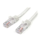 STARTECH Cavo di rete CAT 5e - Cavo Patch Ethernet RJ45 UTP Bianco da 3m antigroviglio