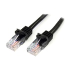 STARTECH Cavo di rete CAT 5e - Cavo Patch Ethernet RJ45 UTP Nero da 3m antigroviglio