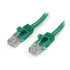 STARTECH Cavo di rete CAT 5e - Cavo Patch Ethernet RJ45 UTP Verde da 1m antigroviglio