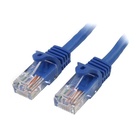 STARTECH Cavo di Rete da 50cm Blu Cat5e Ethernet RJ45 Antigroviglio