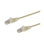 STARTECH Cavo di Rete Ethernet Snagless CAT6 da 1,5m - Cavo Patch antigroviglio slim RJ45 - Grigio