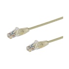 STARTECH Cavo di Rete Ethernet Snagless CAT6 da 50cm - Cavo Patch antigroviglio slim RJ45 - Grigio