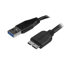 STARTECH Cavo USB 3.0 Tipo A a Micro B slim - Connettore USB3.0 A a Micro B slim M/M - 2m