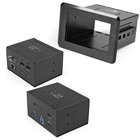 STARTECH .com Docking station da tavolo 4K e scatola di connettività - Host USB-C o USB-A, HDMI, 4xUSB, 60W USB-C PD, RJ45