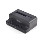 STARTECH .com Duplicatore di Unità da M.2 NVMe a 2.5/3.5 SATA, Clonatore Autonomo Bidirezionale a Doppio Slot SSD da NVMe a SATA / SATA a NVMe fino a 27GBpm, TAA