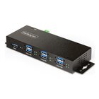 STARTECH .com Hub USB gestito a 7 Porte con 7x USB-A, Alloggiamento industriale in metallo resistente, Protezione ESD e contro le sovratensioni, Montabile a parete/scrivania/supporto, USB 3.0/3.1/3.2 Gen 1 5Gbps
