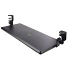 STARTECH .com Porta tastiera estraibile per scrivania; Ripiano estraibile ergonomico per tastiera con morsetto a C, Mensola scorrevole per tastiera e mouse regolabile in altezza; Fino a 12Kg