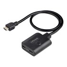 STARTECH Splitter HDMI 4K a 2 Porte - Sdoppiatore Video HDMI 2.0 4K 60Hz con 1 Ingresso e 2 Uscite - Hub HDMI HDR/HDCP 2.2 - Multipresa HDMI con cavo da 50 cm - Alimentazione da USB o con Alimentatore (incl.)