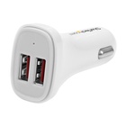 STARTECH USB2PCARWHS Caricabatterie per dispositivi mobili Auto Bianco
