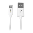 STARTECH Connettore Lightning Apple a USB di tipo Slim per iPhone / iPod / iPad da 1m - Bianco