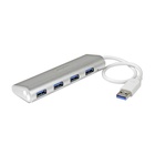 STARTECH Hub USB 3.0 a 4 porte compatto e portatile con cavo integrato