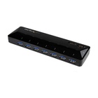 STARTECH Hub USB 3.0 a 7 Porte con Porte di Ricarica Dedicate - 2 Porte x 2,4 Amp