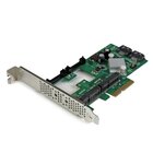 STARTECH Scheda Controller PCI express 2.0 SATA III Raid 6 Gbps a 2 porte con 2 slot mSATA e SSD HyperDuo Tiering