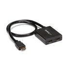 STARTECH Sdoppiatore Splitter HDMI 4k 30hz 1x2 da 1 a 2 porte Alimentato con Adattatore o USB