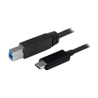 STARTECH USB31CB1M cavo USB 1 m USB 3.2 Gen 2 (3.1 Gen 2) USB C USB B Nero