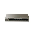 TENDA TEG1109P-8-102W switch di rete Non gestito Gigabit Ethernet (10/100/1000) Supporto Power over Ethernet (PoE) Grigio