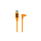 Tether Tools Cavo USB-A Mini-B angolare 50cm Arancione