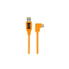 Tether Tools Cavo USB-A USB-C angolare 3.2 Gen 1 (3.1 Gen 1) 50cm Arancione